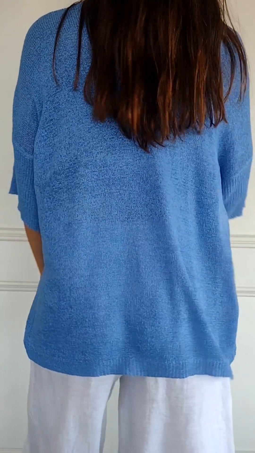 Clara | Blouse à col V en maille sophistiquée